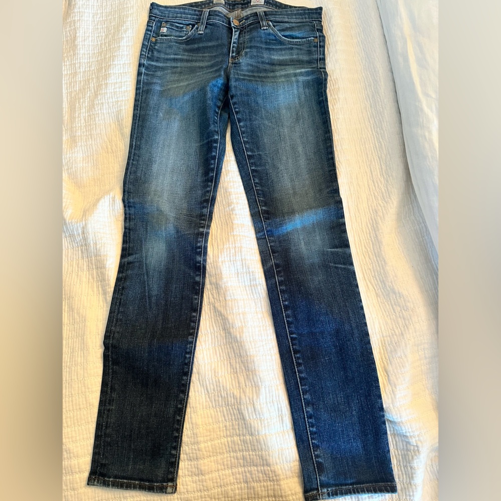 AG jeans STILT/ High rise MARI slim straight leg jeans Size 28 EUC